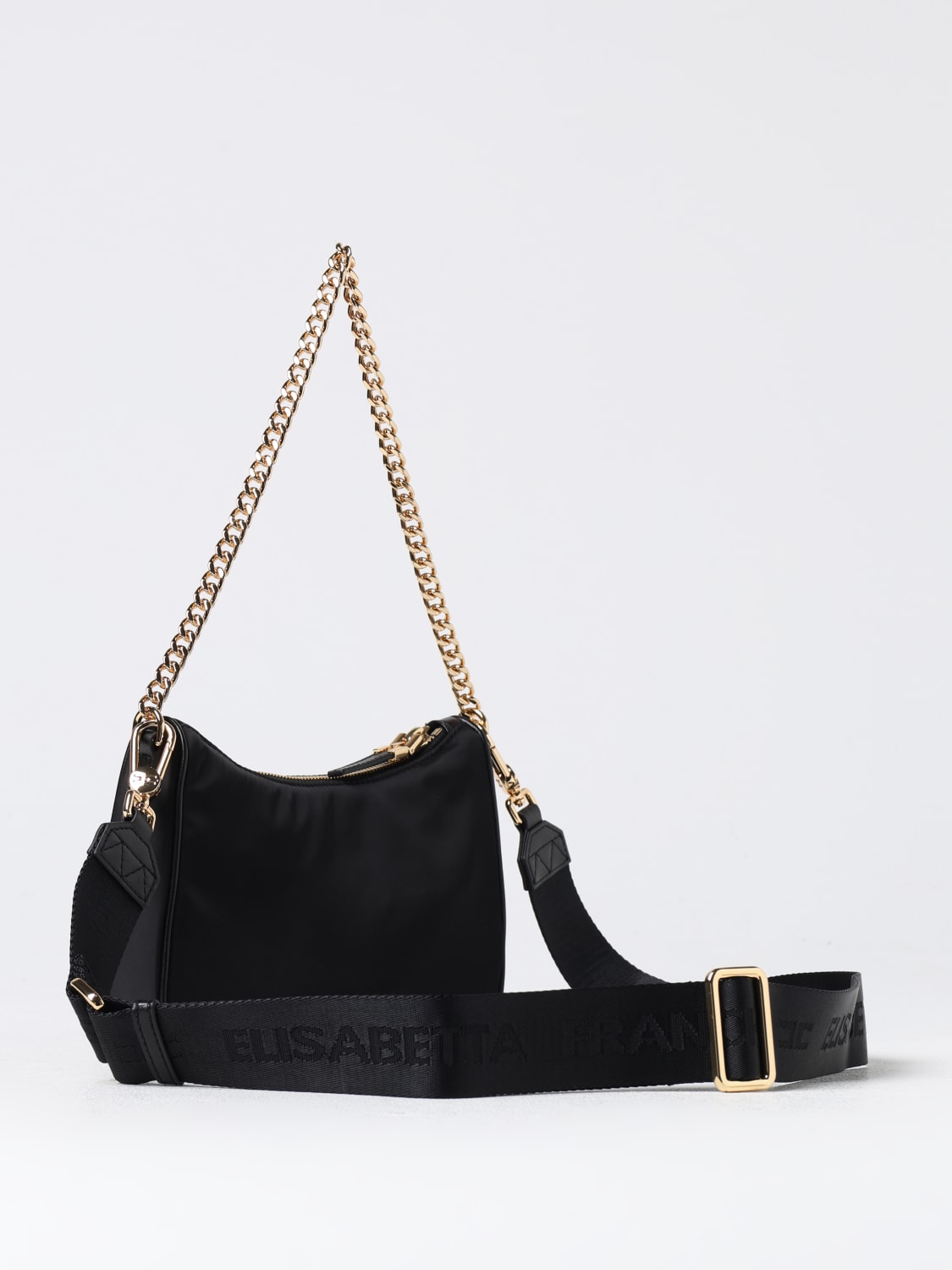 Giglio Borsa Elisabetta Franchi In Nylon Con Logo