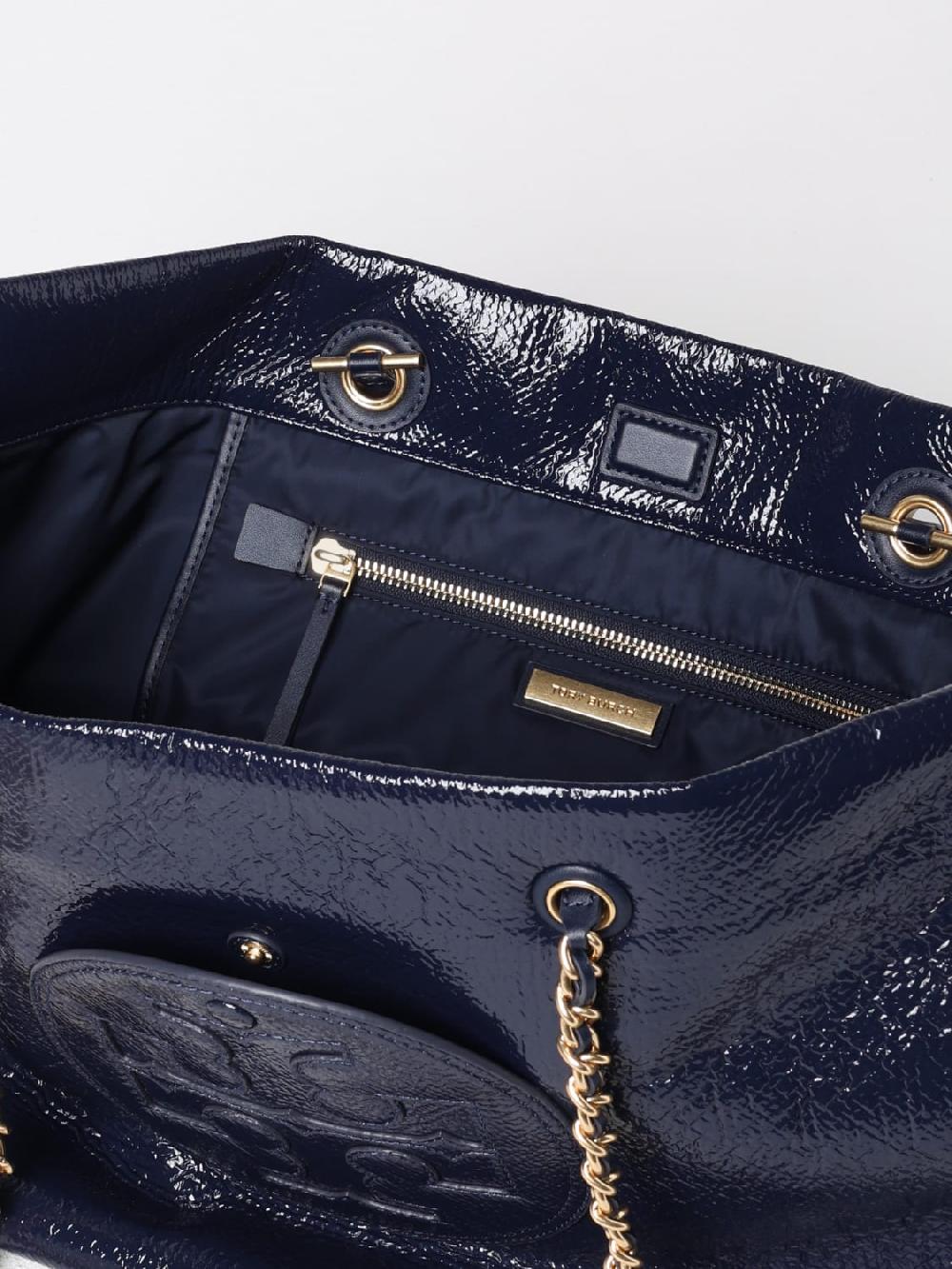 Giglio Borsa Ella Tory Burch In Vernice Increspata