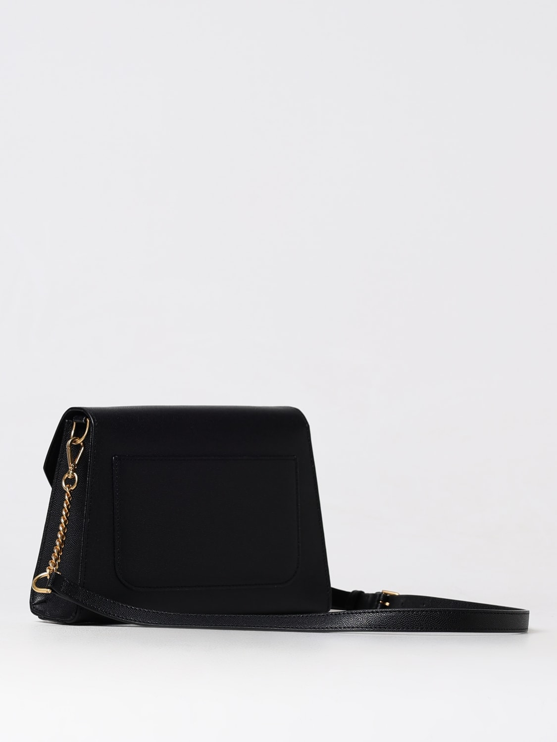 Giglio Borsa Emblema Balmain In Pelle A Grana