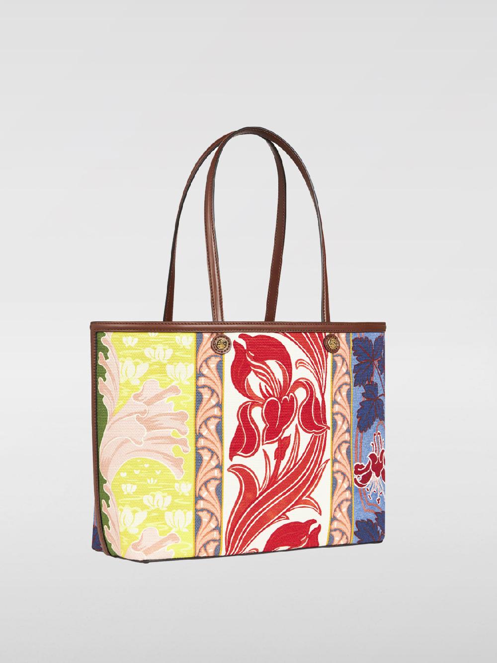 Giglio Borsa Etro In Cotone Jacqaurd E Pelle