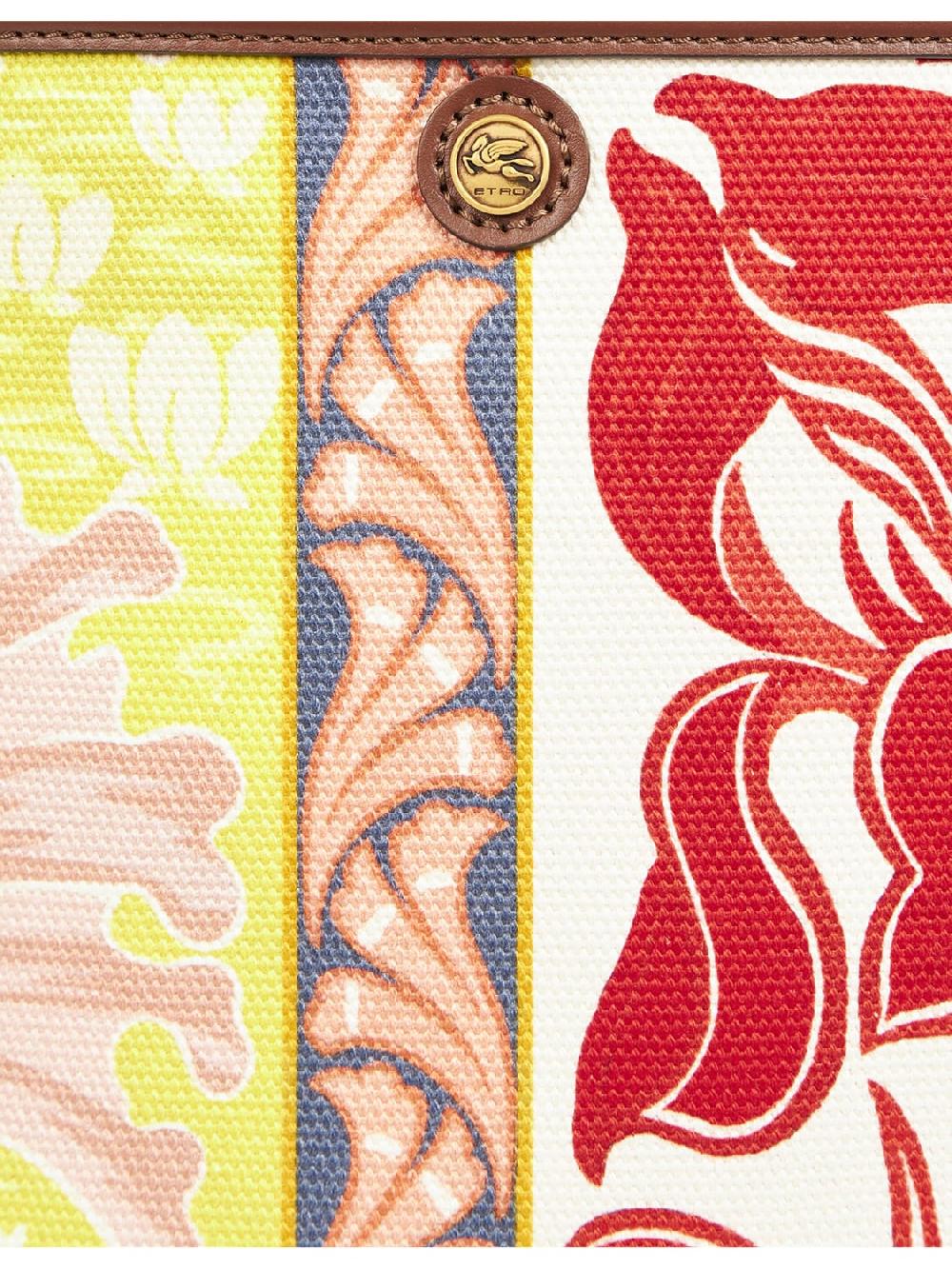 Giglio Borsa Etro In Cotone Jacqaurd E Pelle