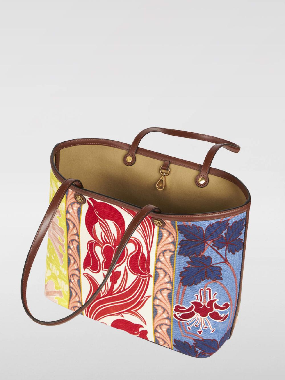 Giglio Borsa Etro In Cotone Jacqaurd E Pelle