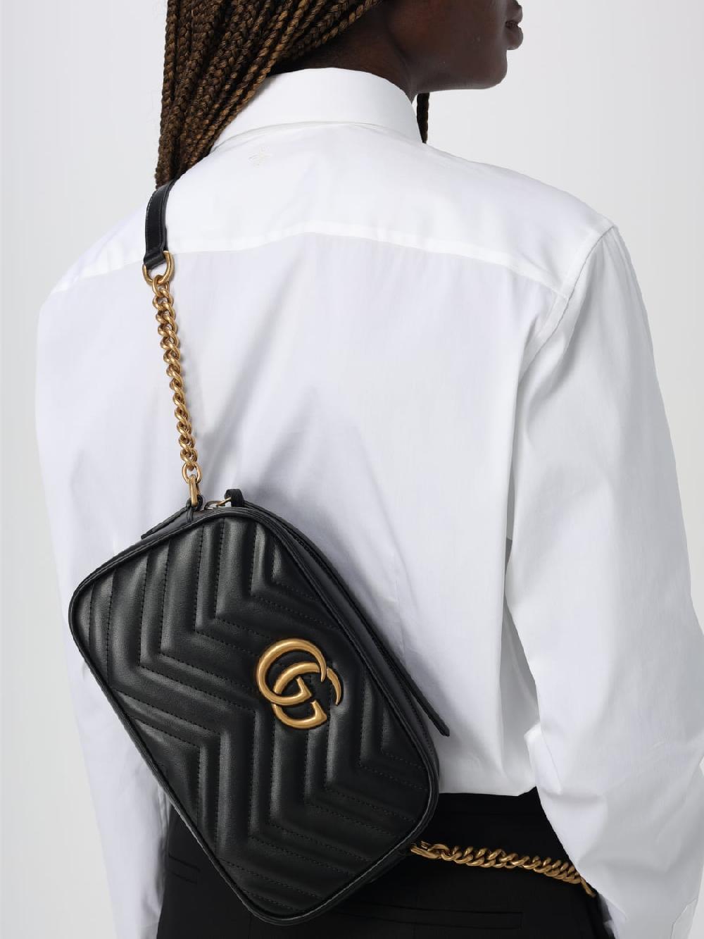 Giglio Borsa GG Marmont Gucci In Nappa Matelassè