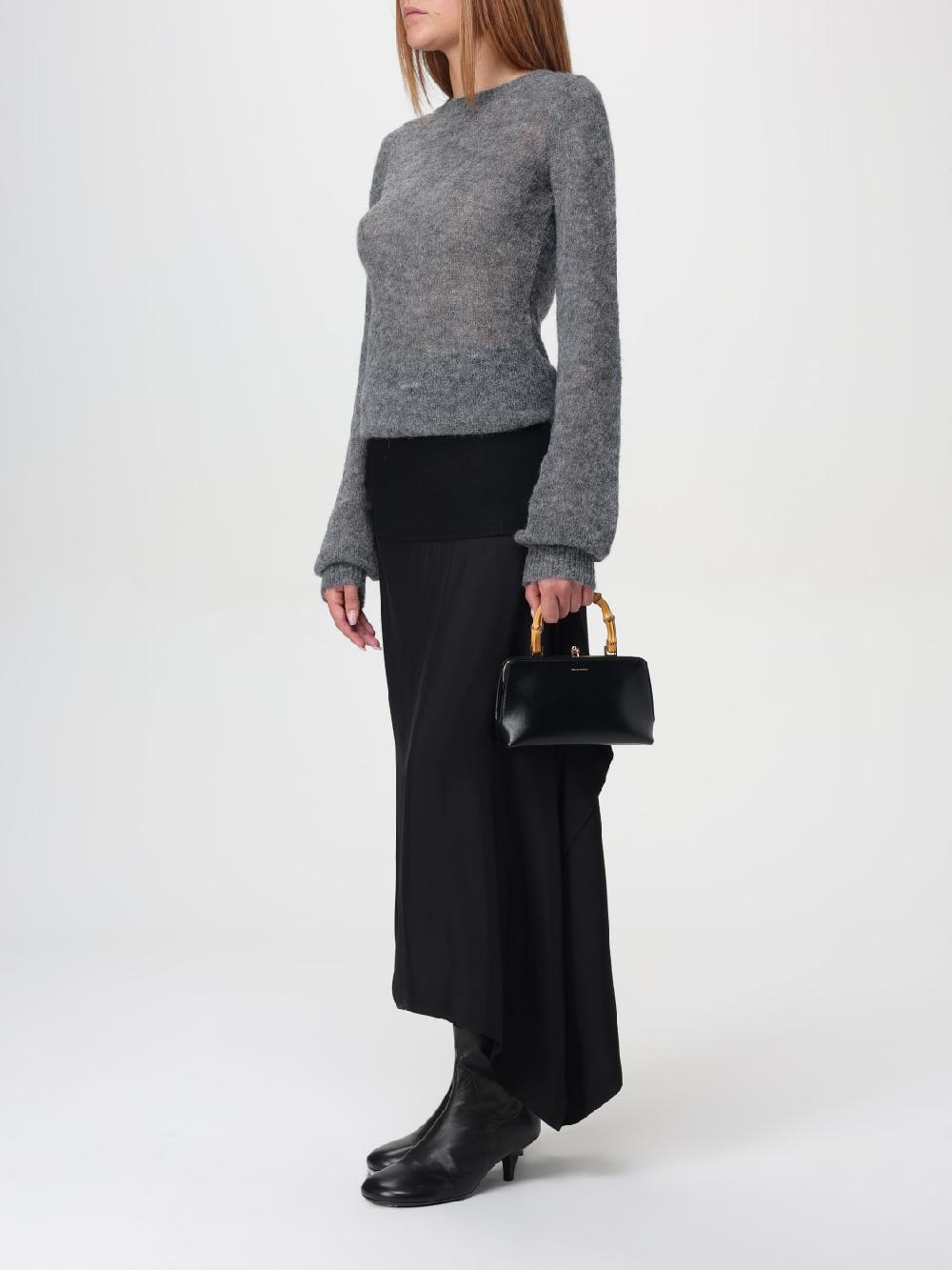 Giglio Borsa Goji Jil Sander In Pelle Palmellata