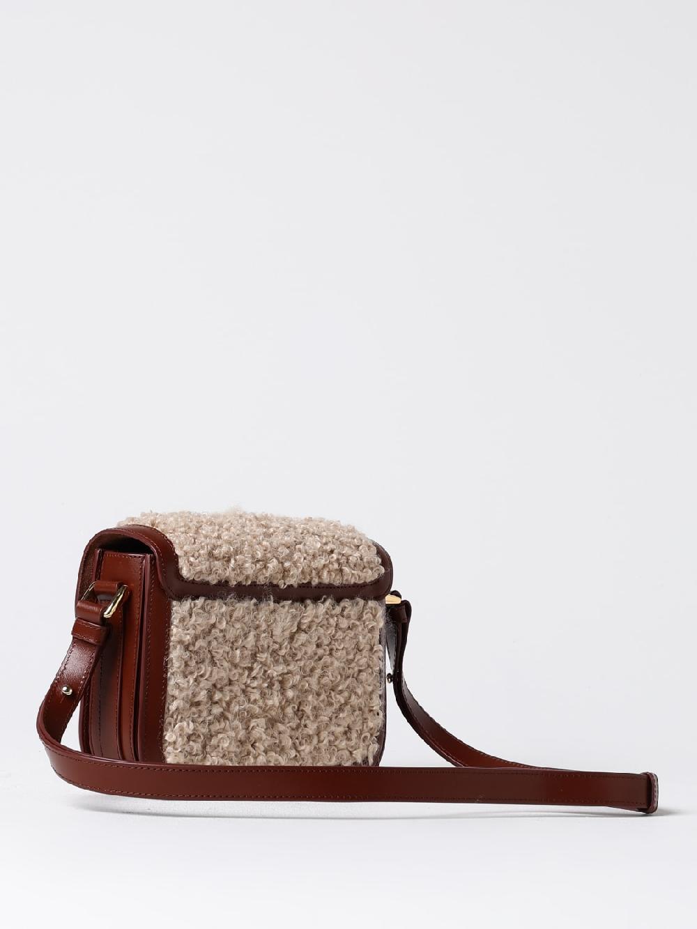 Giglio Borsa Grace A.P.C. In Pelle E Shearling
