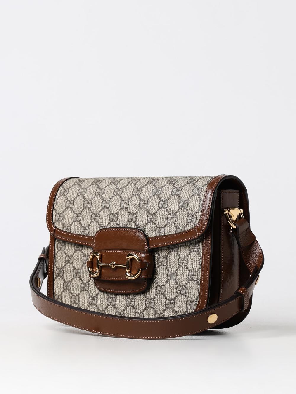 Giglio Borsa Horsebit Gucci In Tessuto GG Supreme