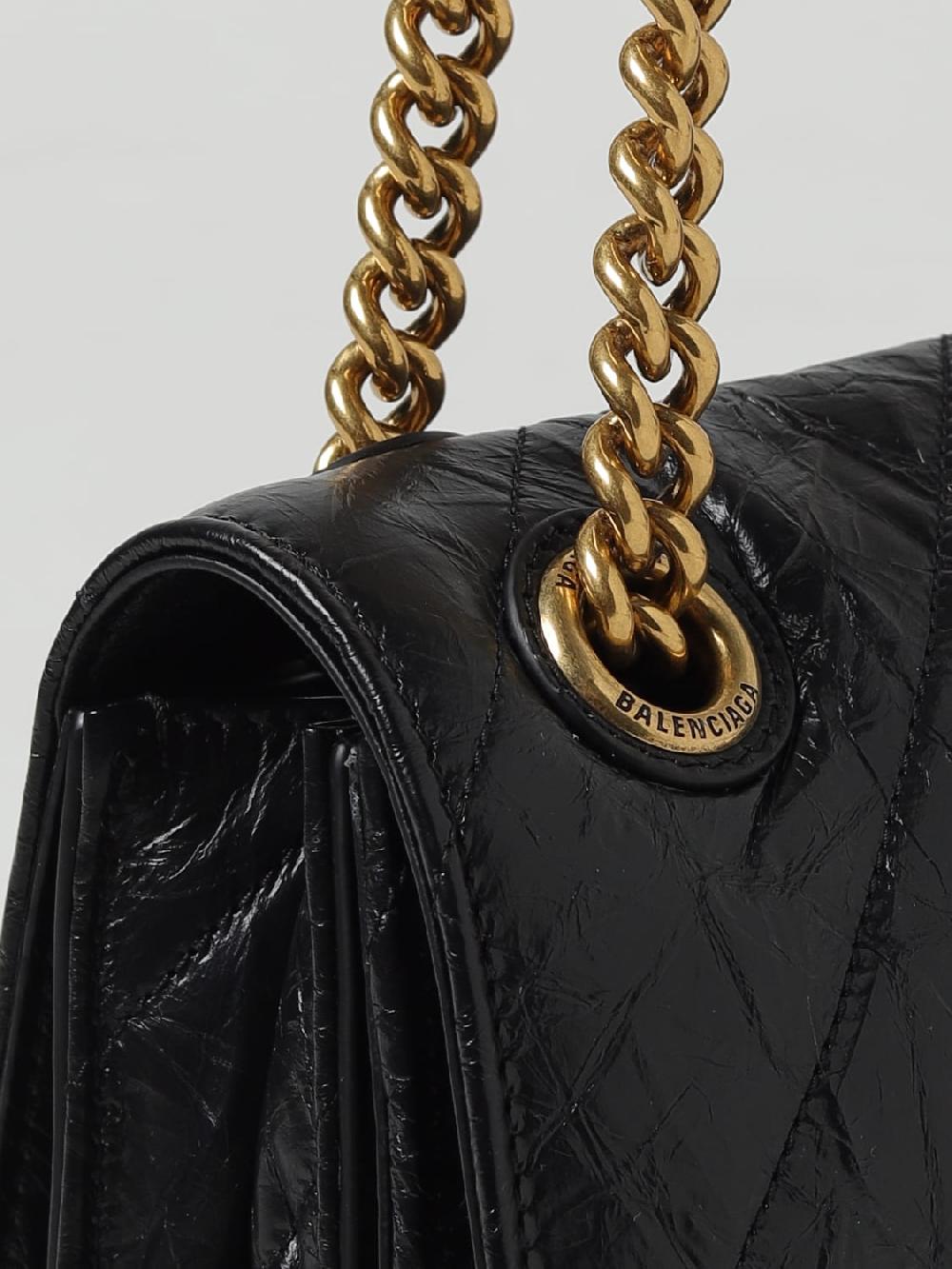 Giglio Borsa Hourglass Balenciaga In Pelle Cracklè