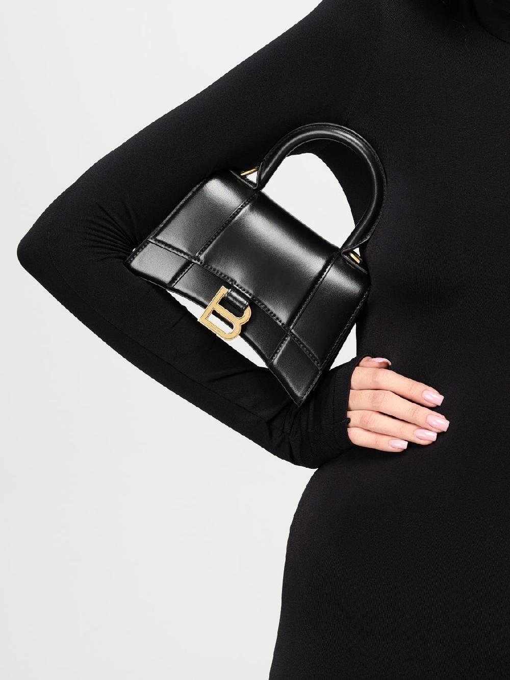 Giglio Borsa Hourglass Mini Balenciaga In Pelle