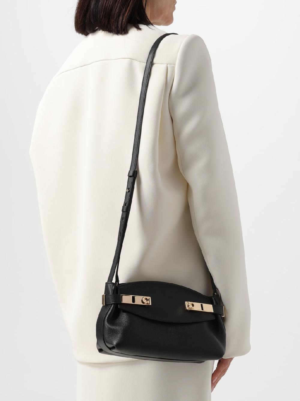 Giglio Borsa Hug Ferragamo In Pelle A Grana