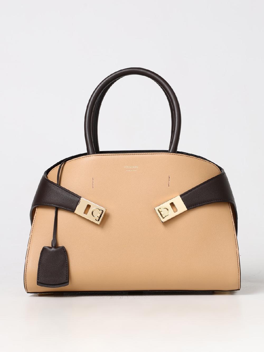 Giglio Borsa Hug Ferragamo in pelle a grana