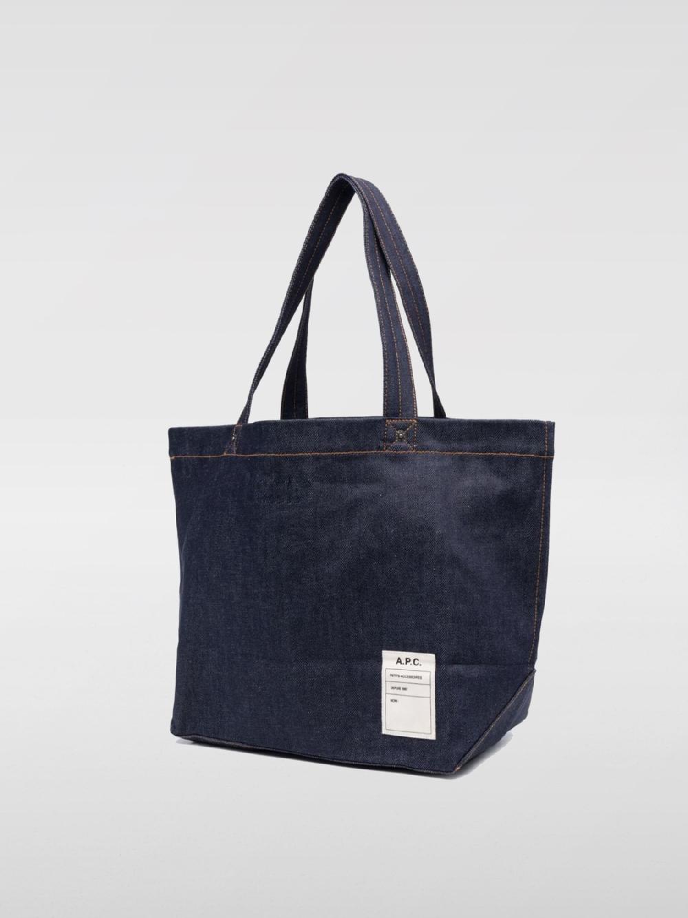 Giglio Borsa Indigo A.P.C. In Denim Di Cotone