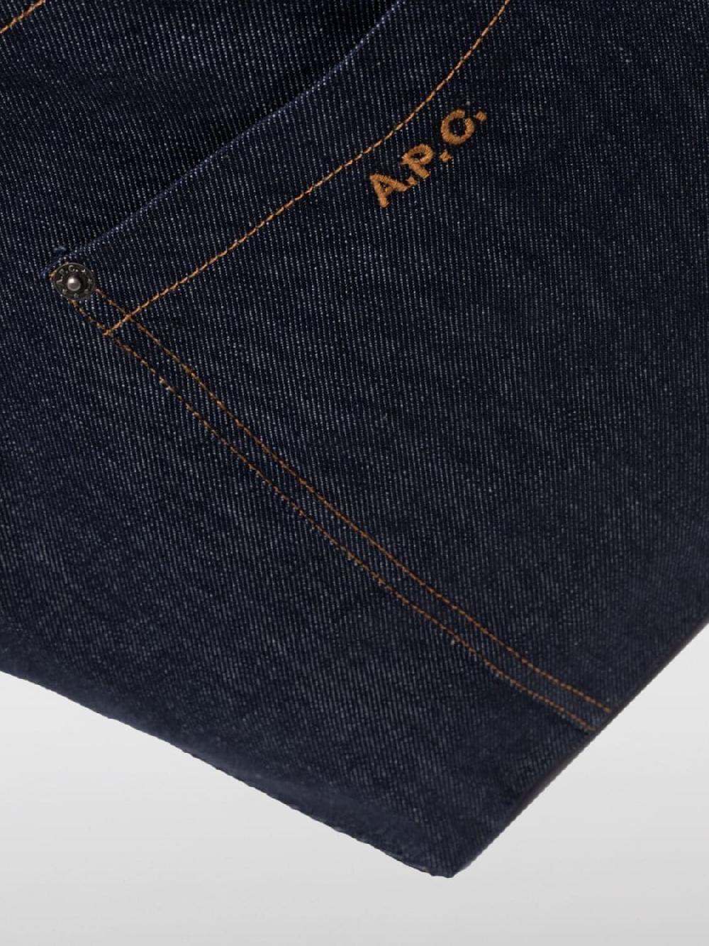 Giglio Borsa Indigo A.P.C. In Denim Di Cotone