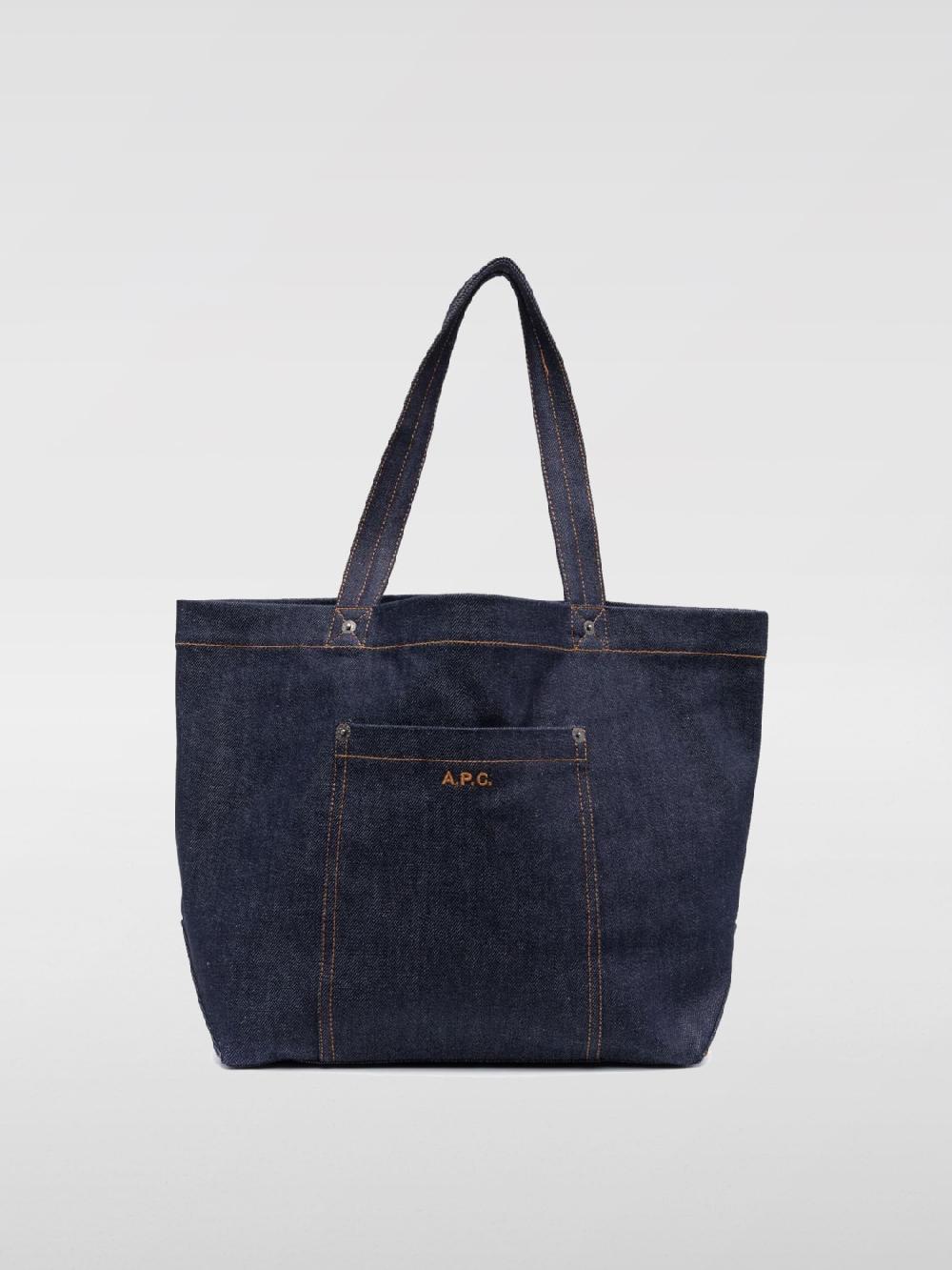 Giglio Borsa Indigo A.P.C. in denim di cotone