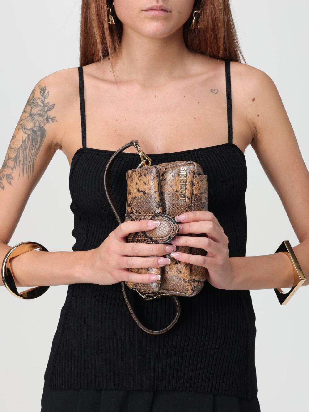 Giglio Borsa Jacquemus In Pelle Stampa Pitone