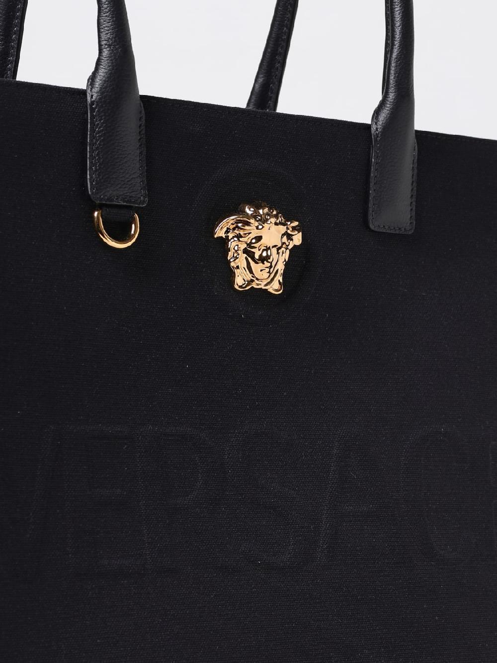 Giglio Borsa La Medusa Versace In Cotone E Pelle