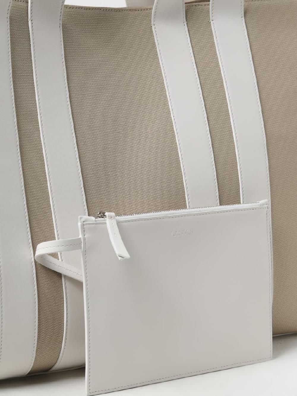 Giglio Borsa Lanvin In Canvas E Pelle