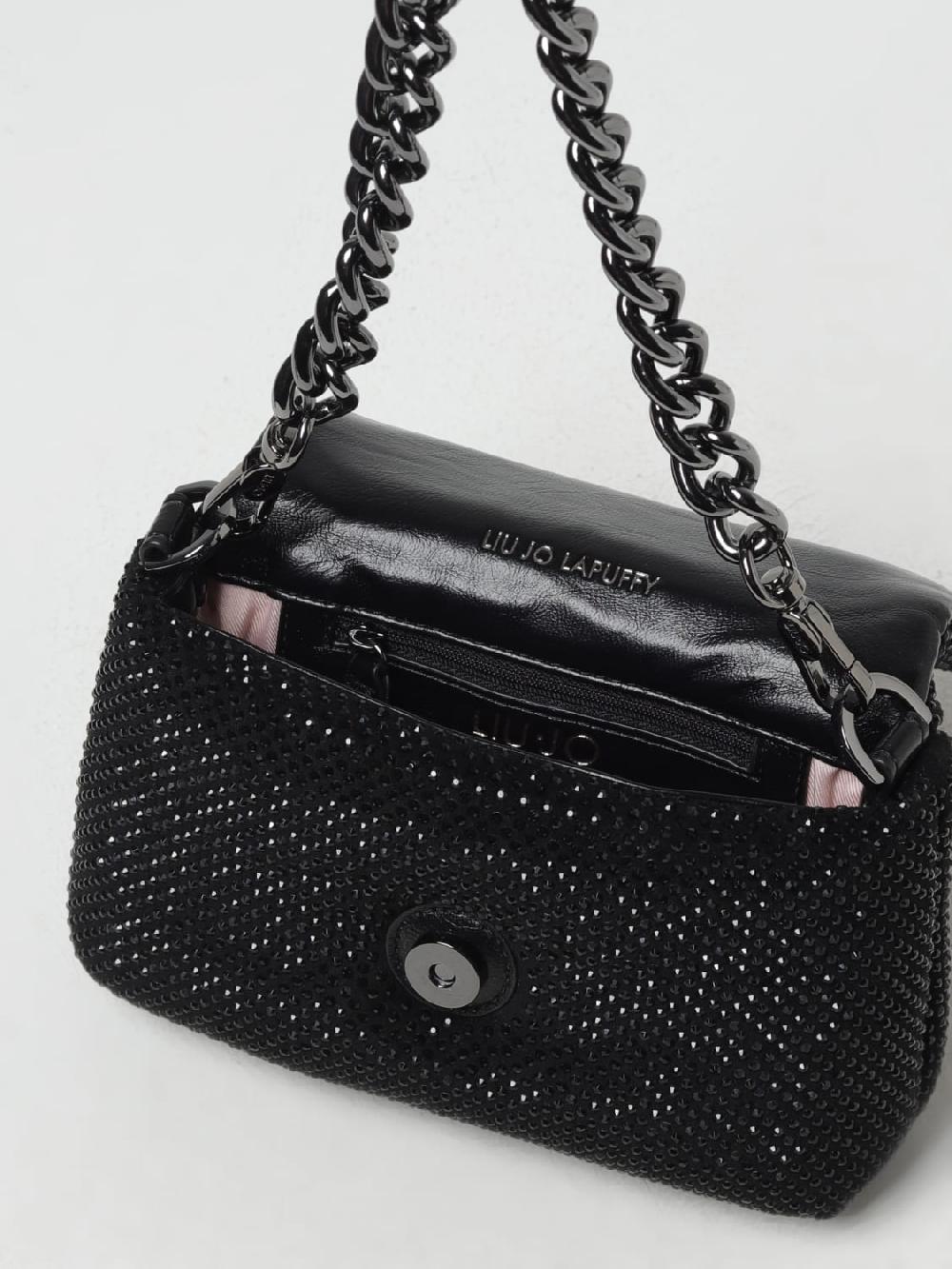 Giglio Borsa Liu Jo In Tessuto Con Strass All Over