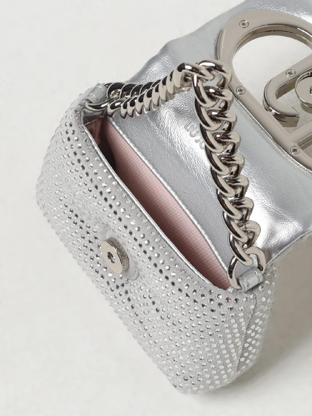 Giglio Borsa Liu Jo In Tessuto Con Strass All Over