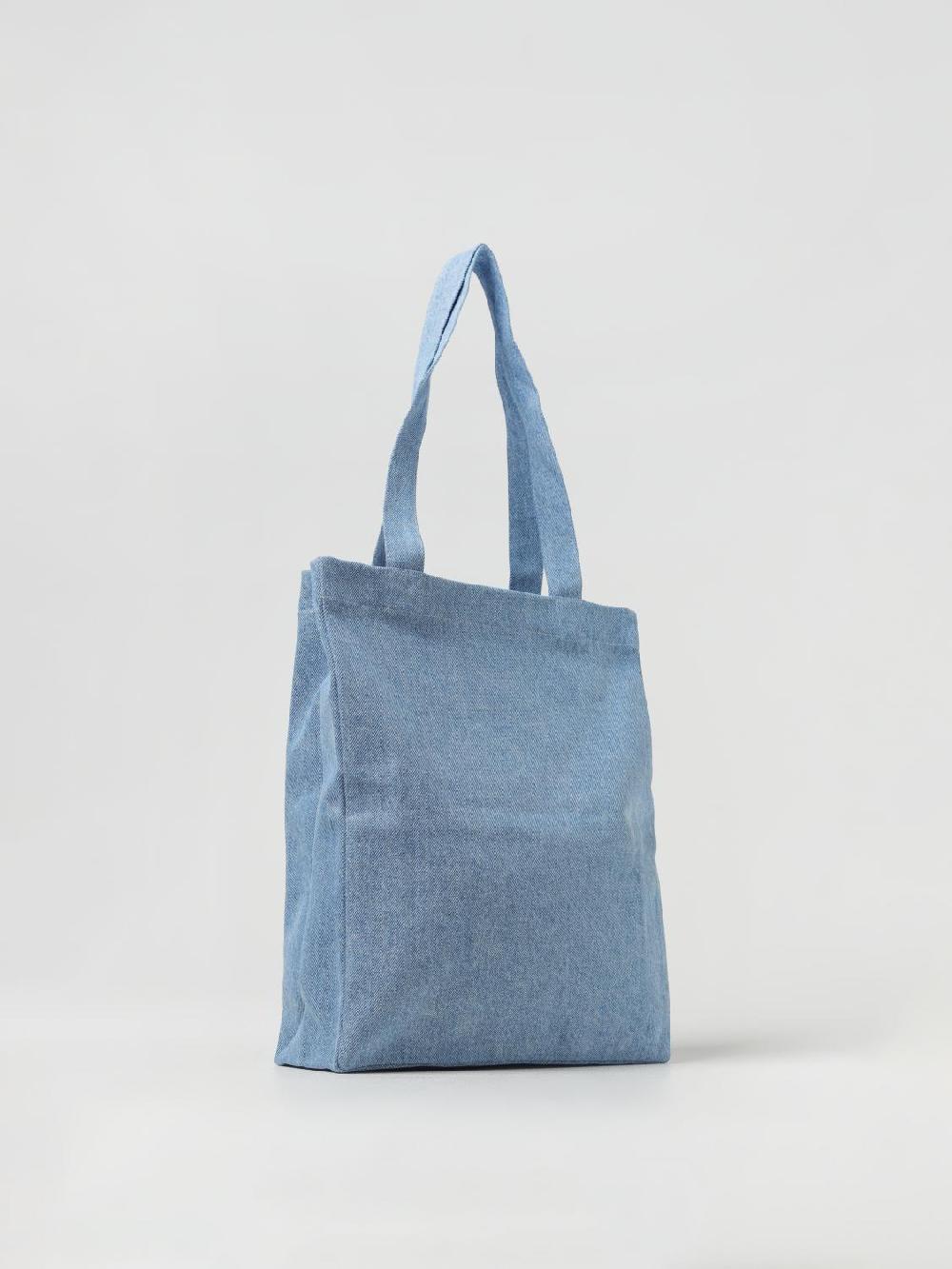 Giglio Borsa Lou A.P.C. In Denim Con Logo Stampato