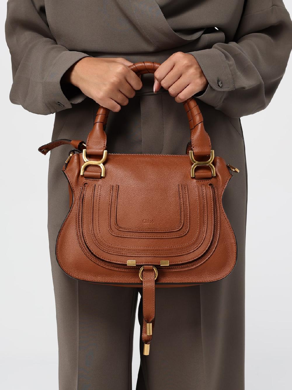 Giglio Borsa Marciè Chloè In Pelle A Grana