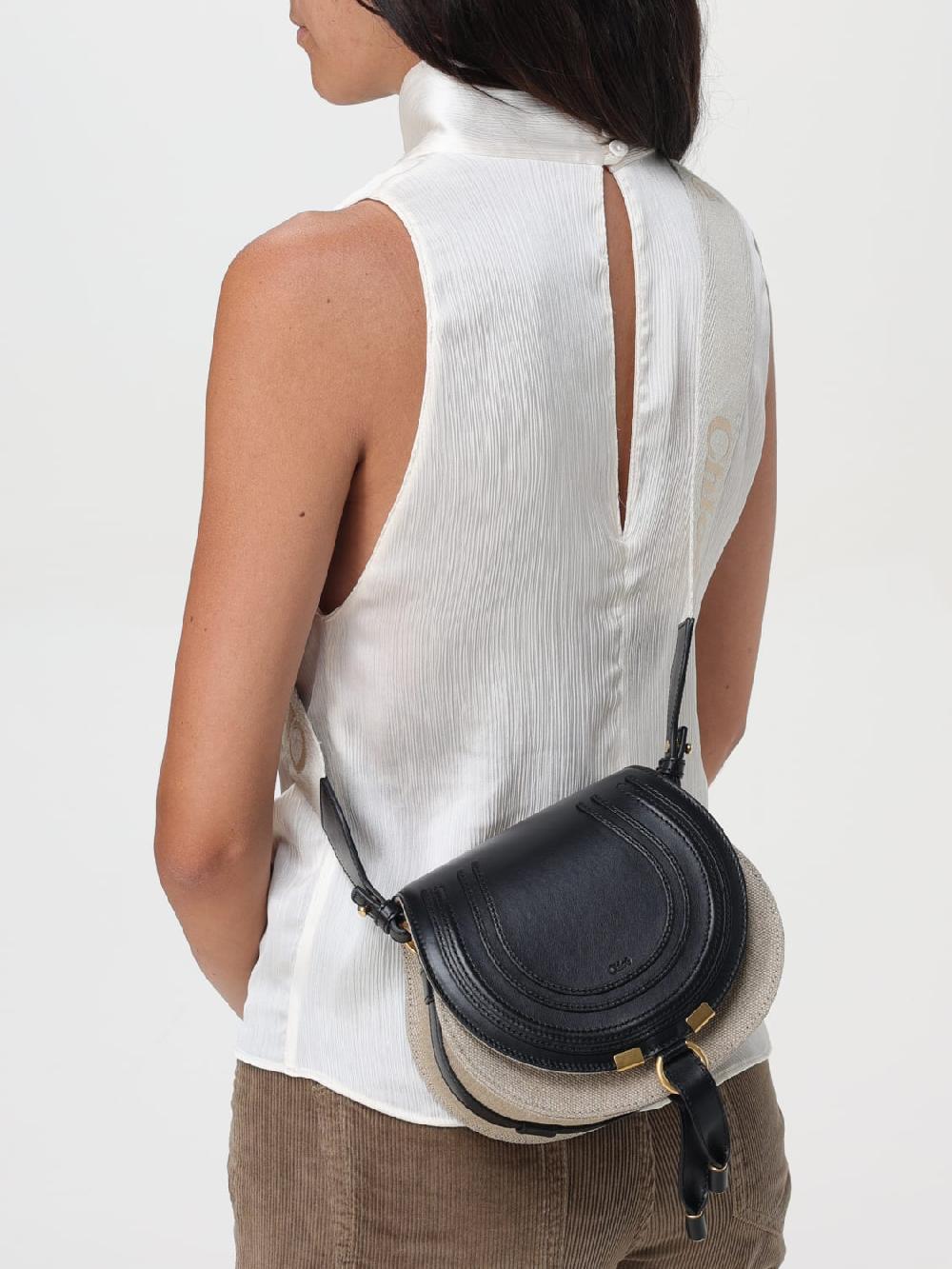 Giglio Borsa Marcie Chloè In Pelle E Canvas