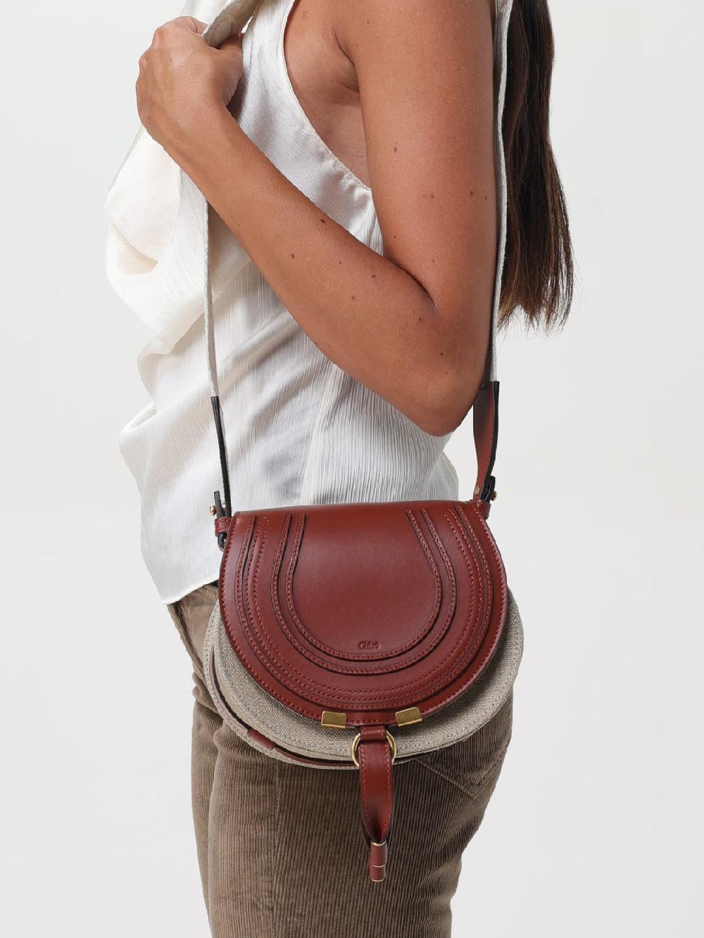 Giglio Borsa Marcie Chloè In Pelle E Canvas