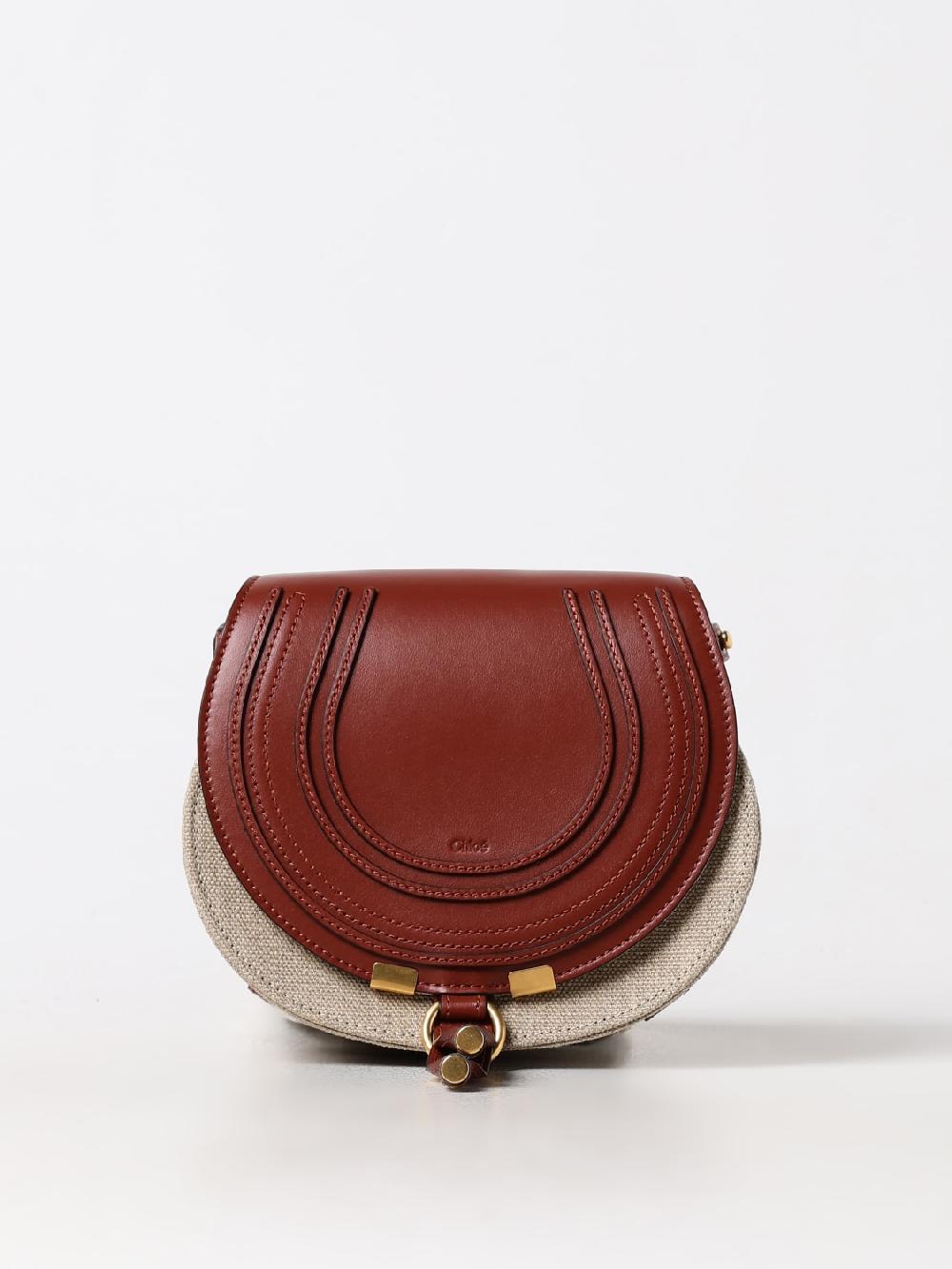 Giglio Borsa Marcie Chloè in pelle e canvas