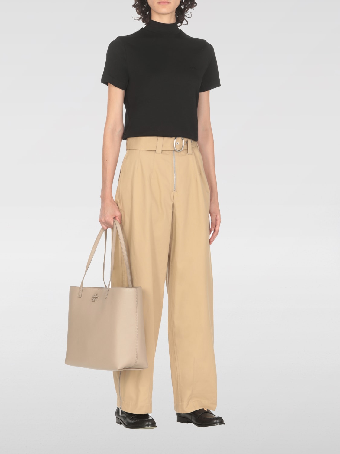 Giglio Borsa McGraw Tory Burch In Pelle A Grana