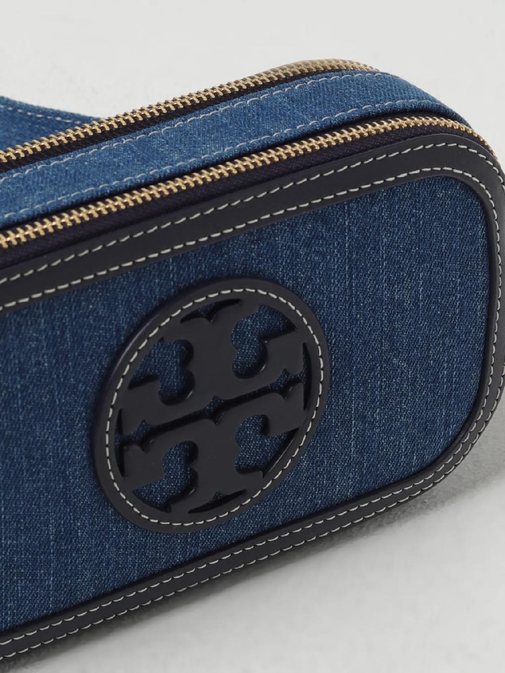 Giglio Borsa Milles Tory Burch In Denim E Pelle