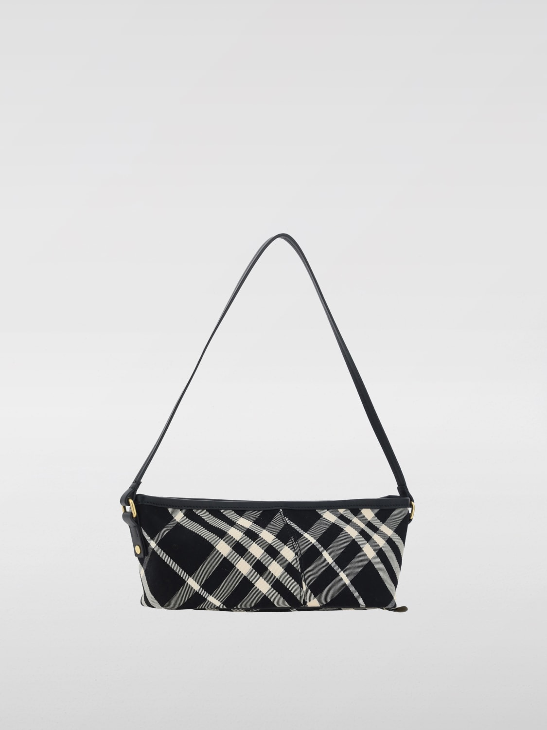 Giglio Borsa Mini Check Burberry In Twill E Pelle