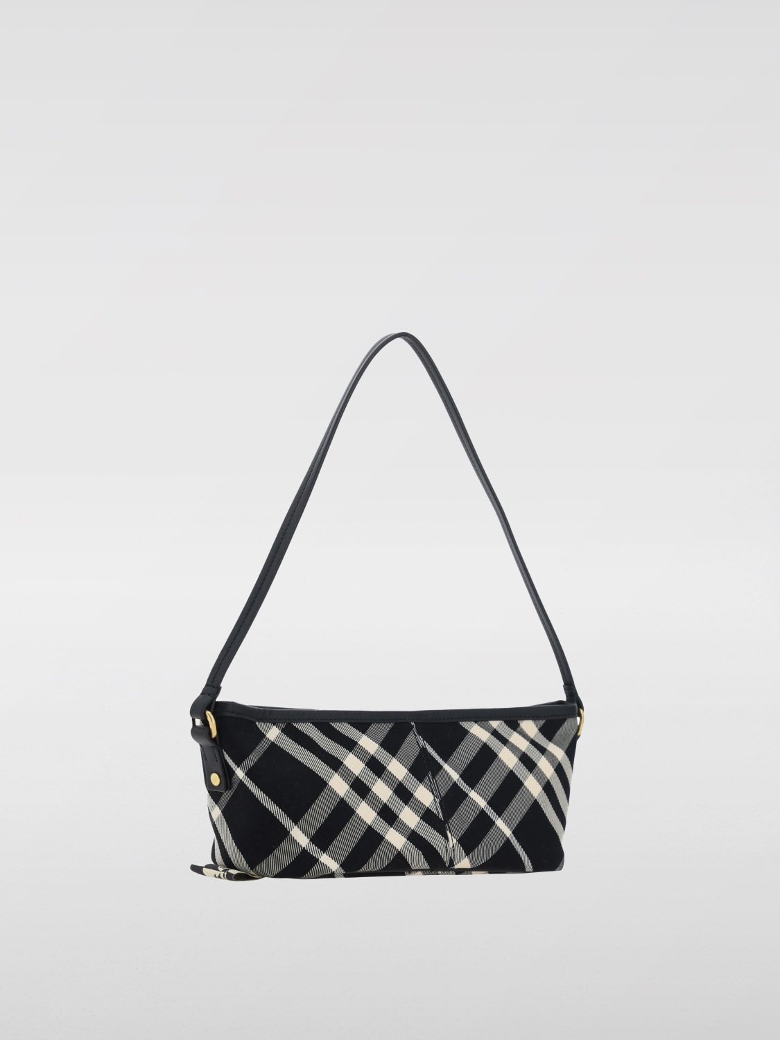 Giglio Borsa Mini Check Burberry In Twill E Pelle