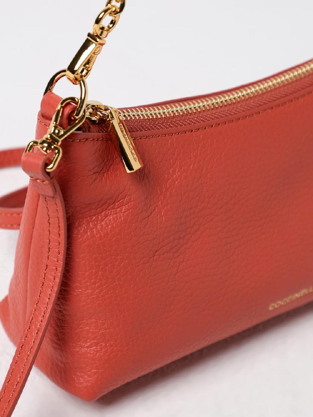 Giglio Borsa Minibag Coccinelle In Pelle A Grana