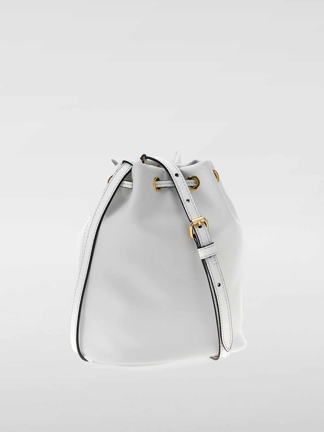 Giglio Borsa Moschino Couture In Pelle Con Logo
