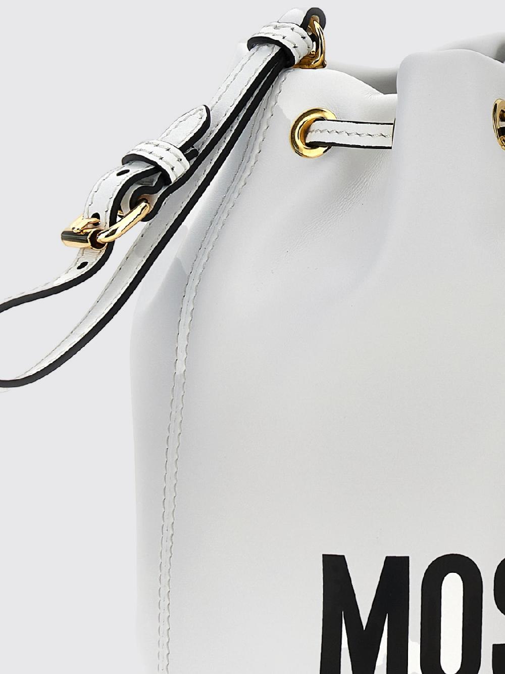 Giglio Borsa Moschino Couture In Pelle Con Logo