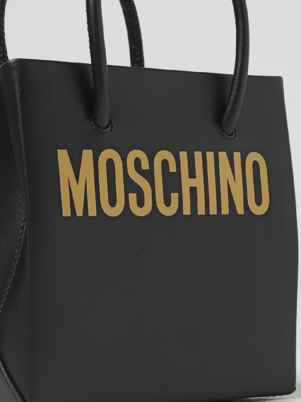 Giglio Borsa Moschino Couture In Pelle Con Logo