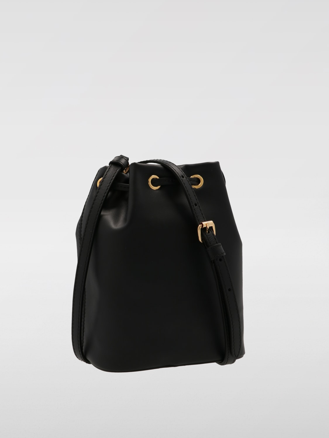 Giglio Borsa Moschino Couture In Pelle Con Logo