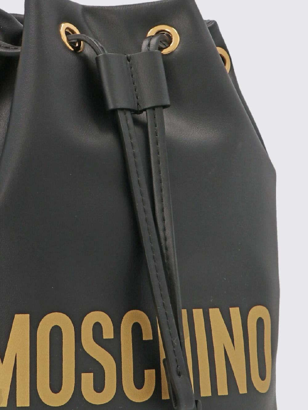 Giglio Borsa Moschino Couture In Pelle Con Logo