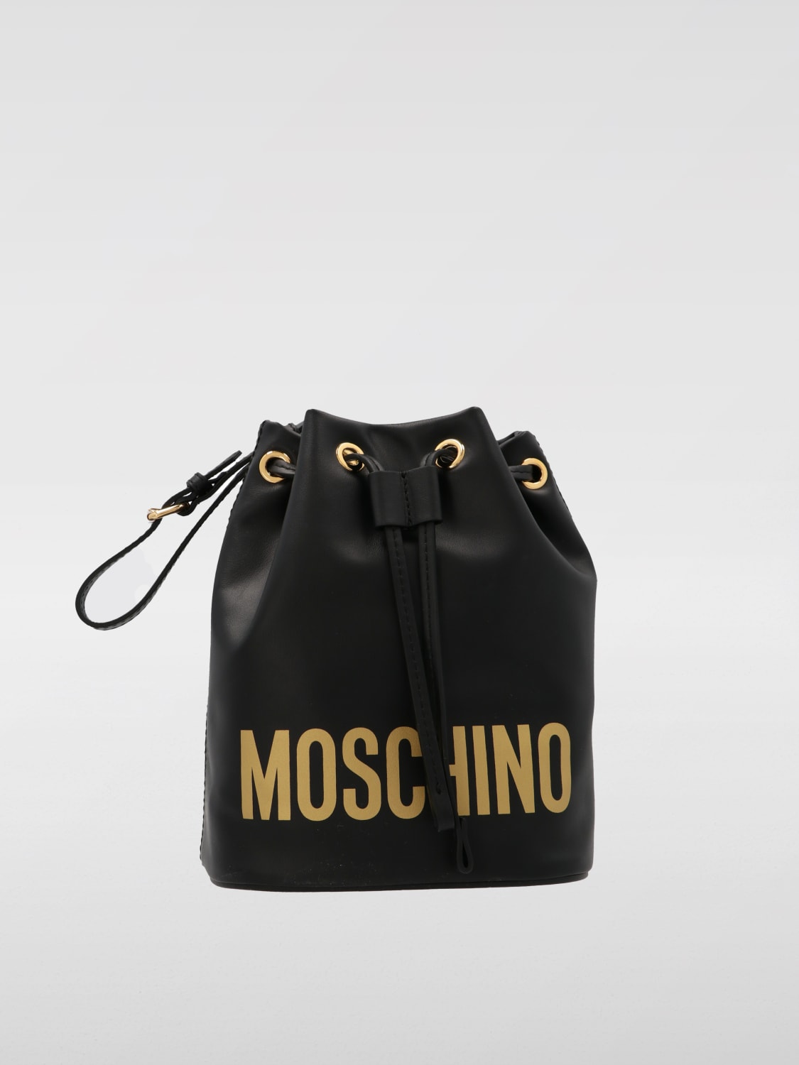 Giglio Borsa Moschino Couture in pelle con logo