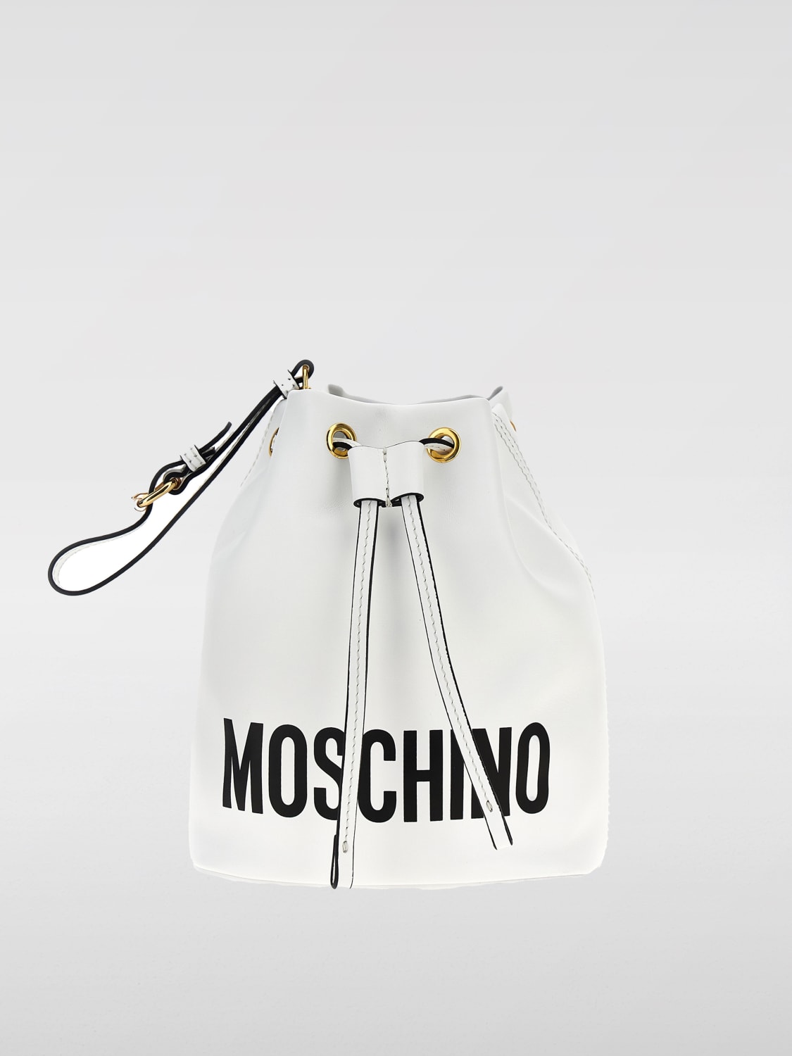 Giglio Borsa Moschino Couture in pelle con logo