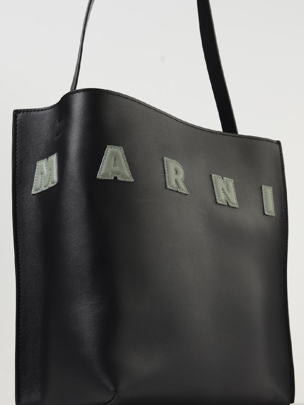 Giglio Borsa Museo Marni In Pelle Con Logo