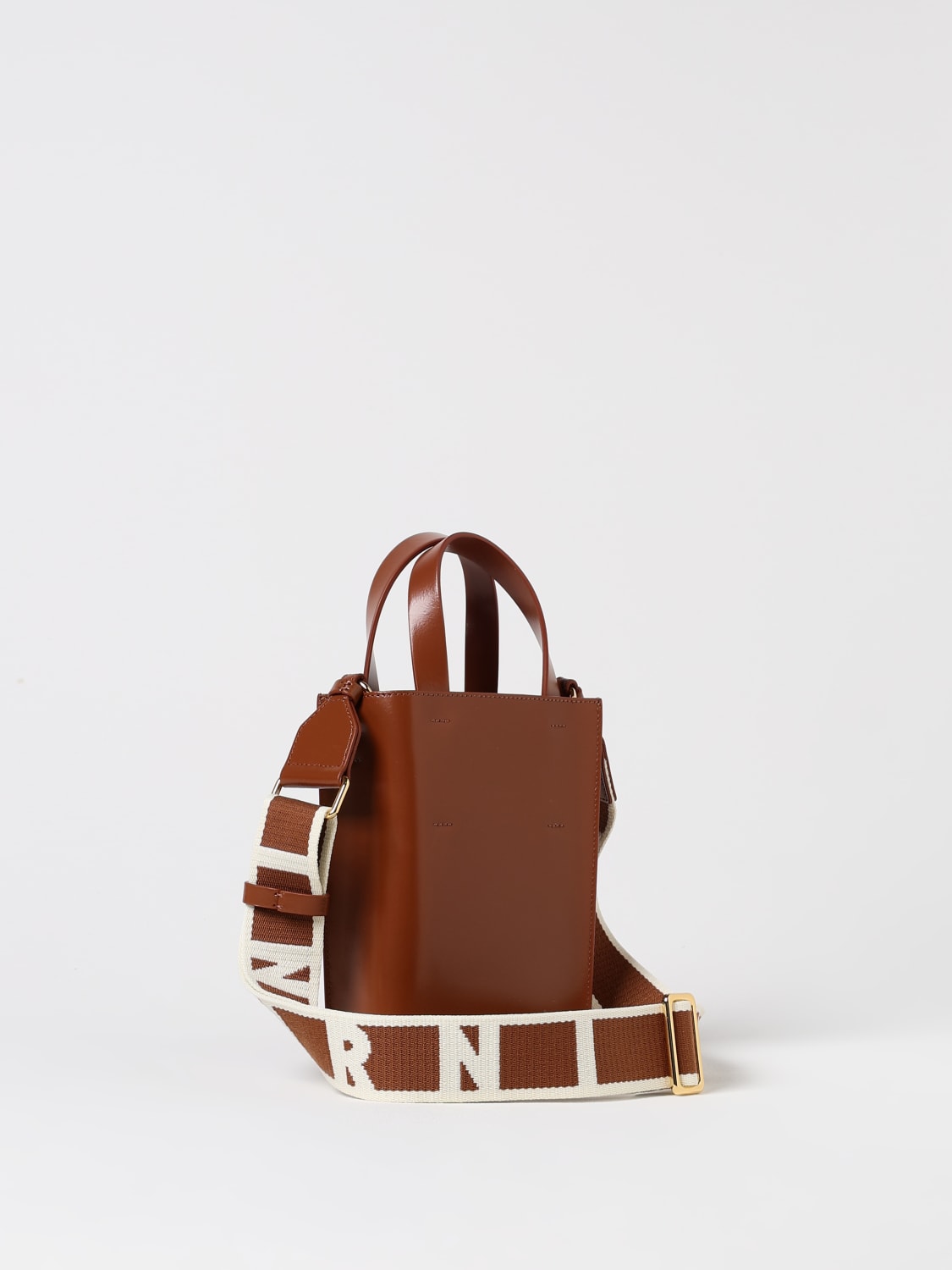 Giglio Borsa Museo Marni In Pelle Spazzolata