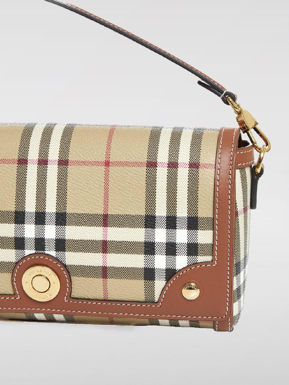 Giglio Borsa Note Burberry In Tela Rivestita Check