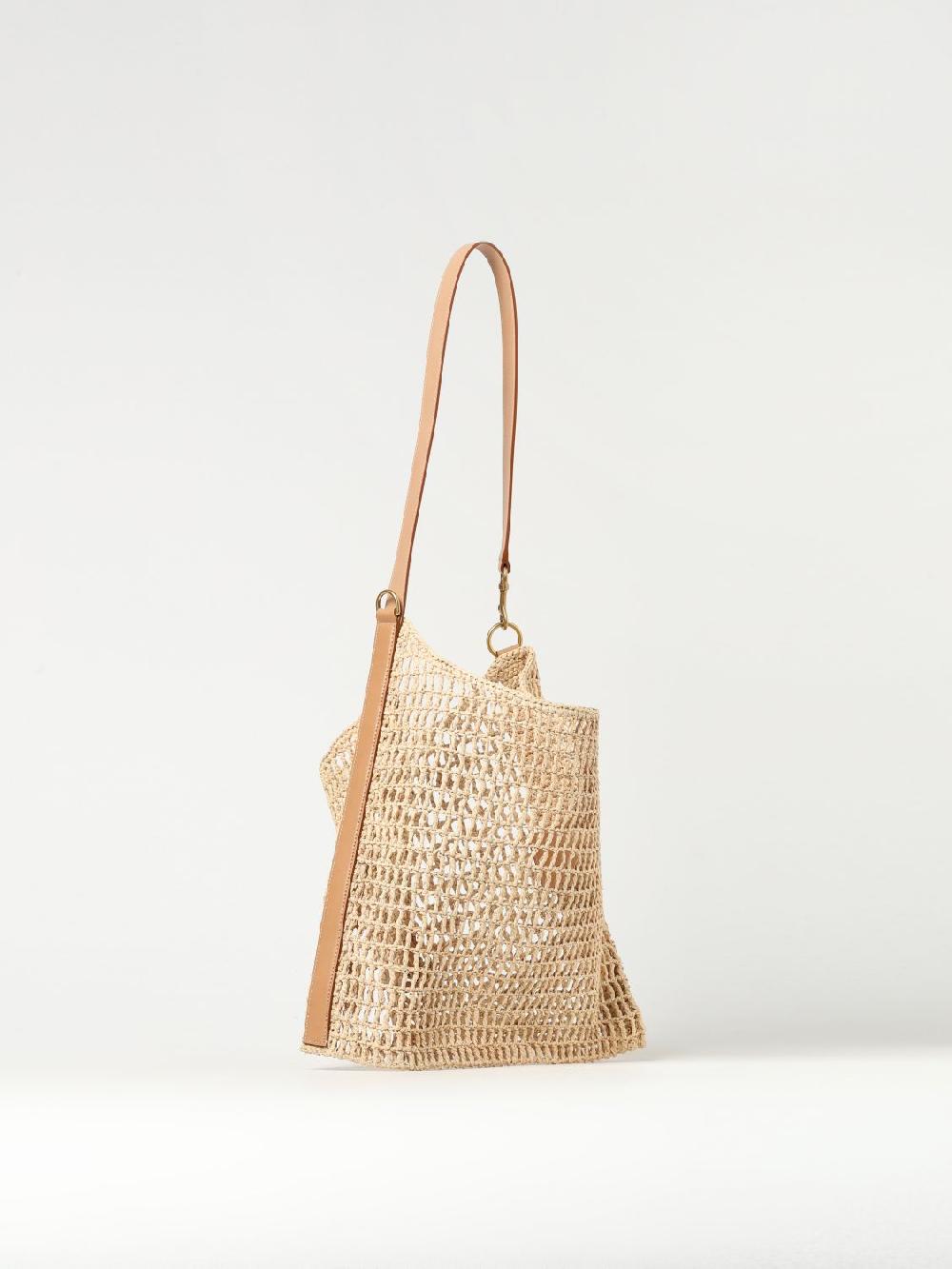 Giglio Borsa Oxalis Saint Laurent In Rafia E Pelle