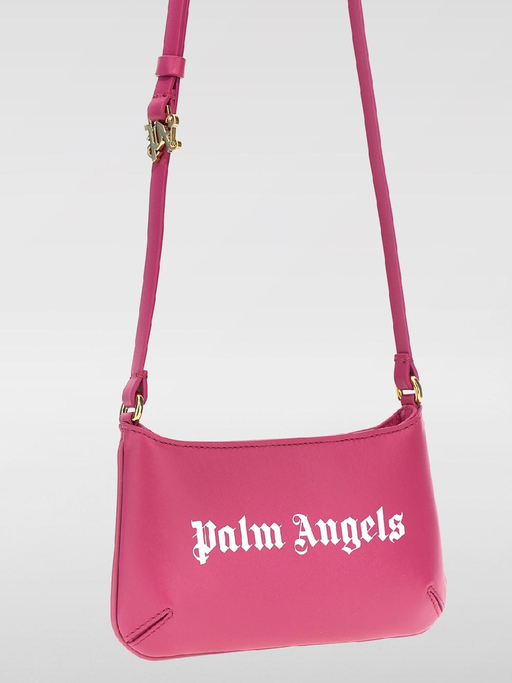 Giglio Borsa Palm Angels In Pelle Con Logo