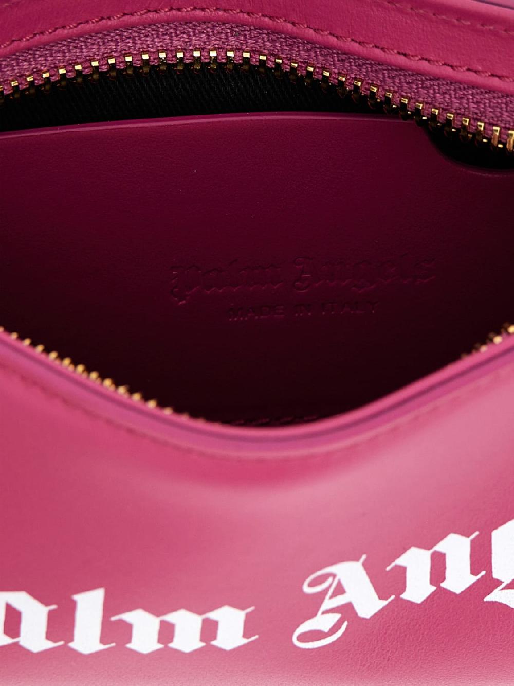 Giglio Borsa Palm Angels In Pelle Con Logo
