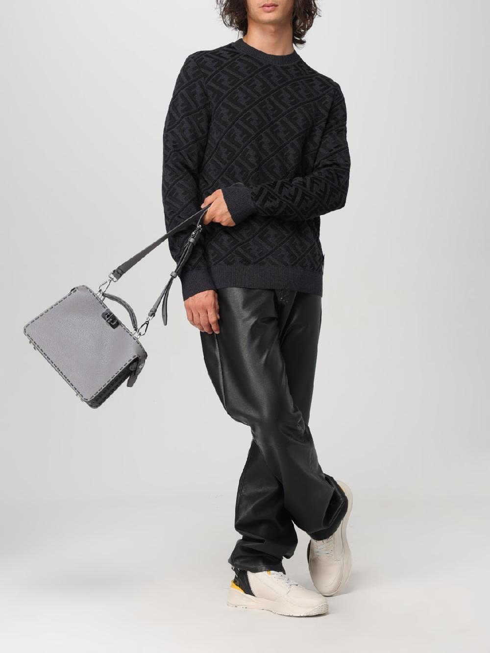 Giglio Borsa Peekaboo Fendi In Pelle A Grana