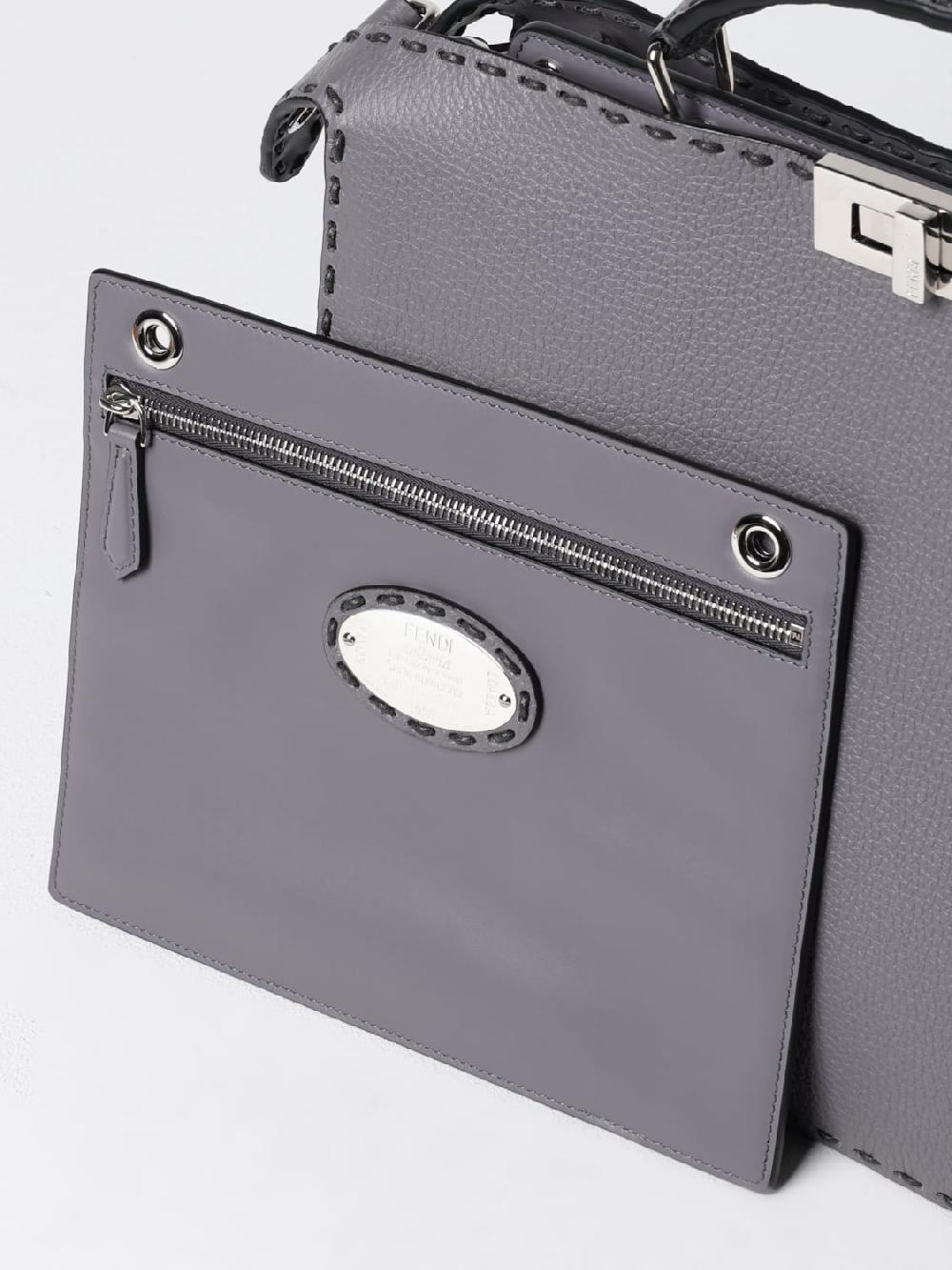 Giglio Borsa Peekaboo Fendi In Pelle A Grana
