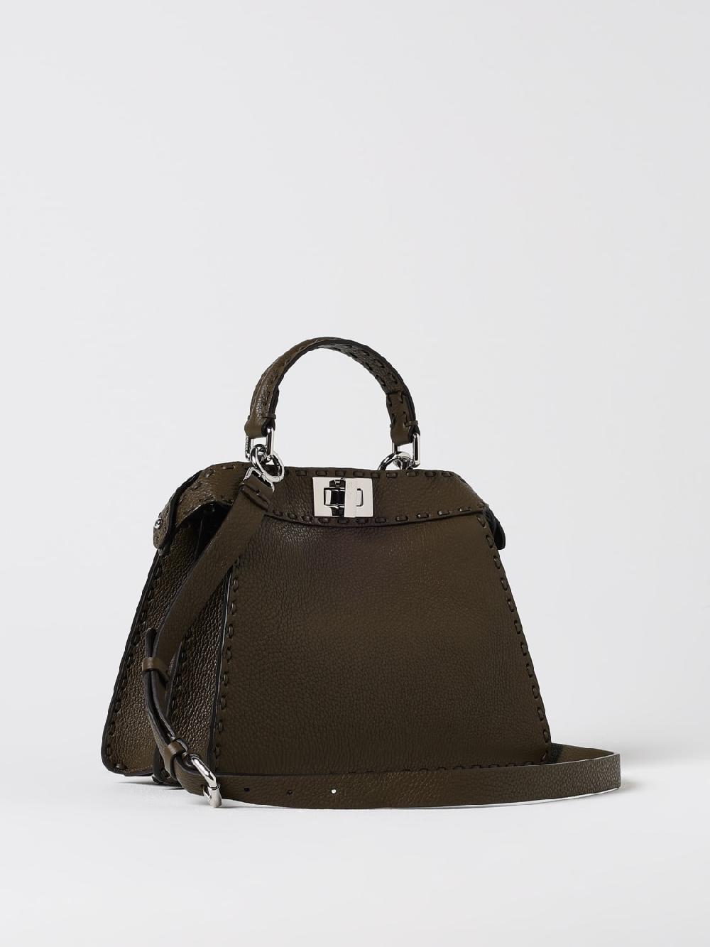 Giglio Borsa Peekaboo ISeeU Fendi In Pelle A Grana