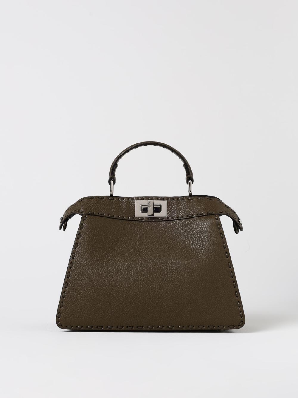 Giglio Borsa Peekaboo ISeeU Fendi in pelle a grana
