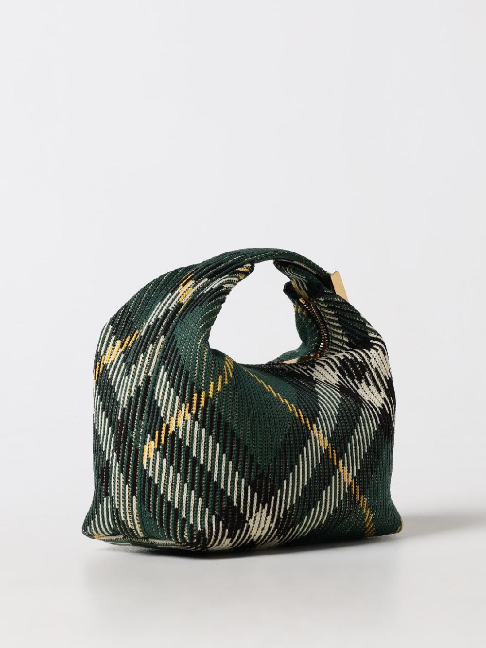 Giglio Borsa Peg Check Burberry In Nylon